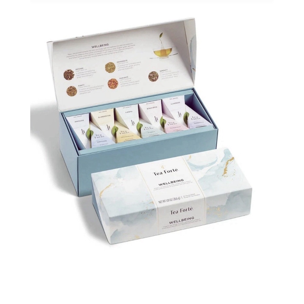 Tea Forte " 10 Tea Infusers -Wellbeing" Assortment  Petite Presentation Box New
